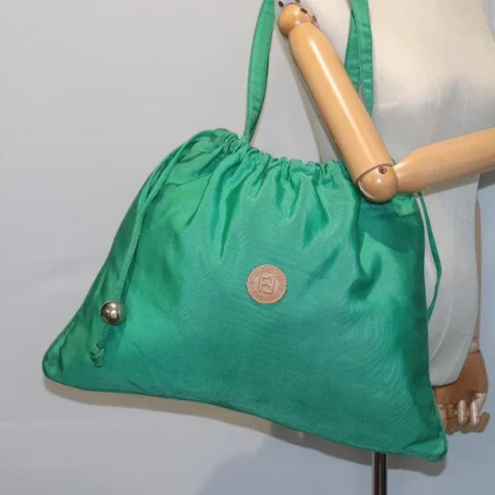 Fendi Vintage Pre-owned Fabric totes Green Dames