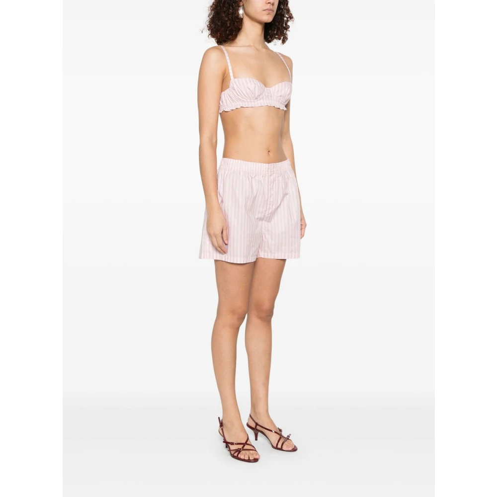 Philosophy di Lorenzo Serafini Roze elastische tailleband jurk knoopsluiting Pink Dames