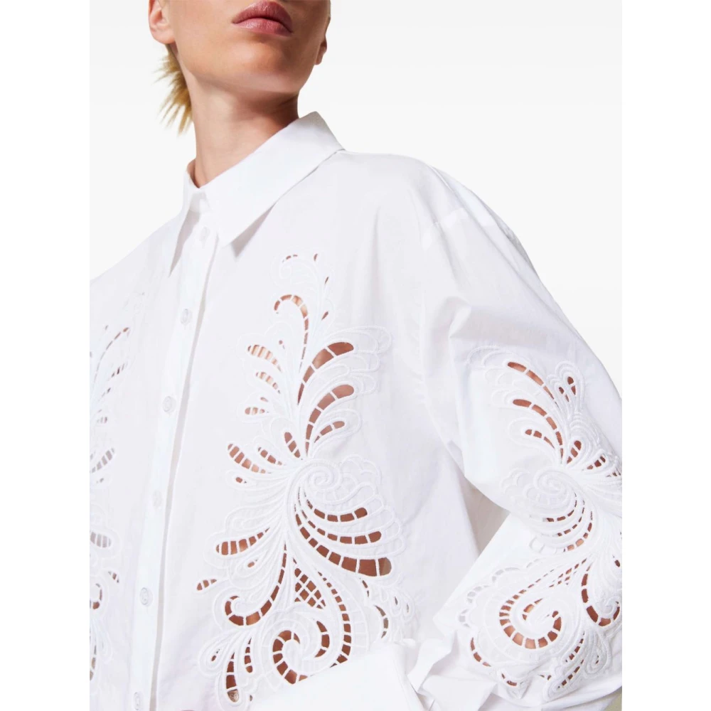 Twinset Witte Katoenen Overhemd Elegant Veelzijdige Stijl White Dames