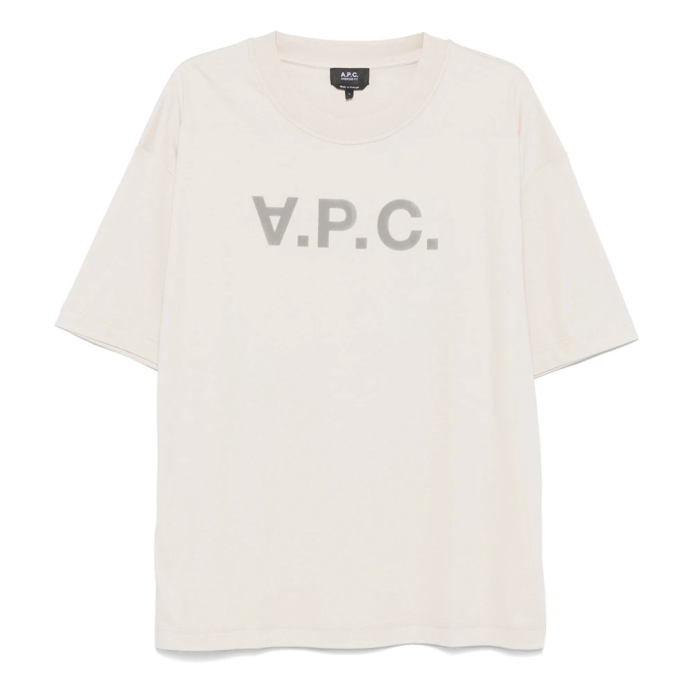 A.p.c. T-shirt met ronde hals Beige Heren