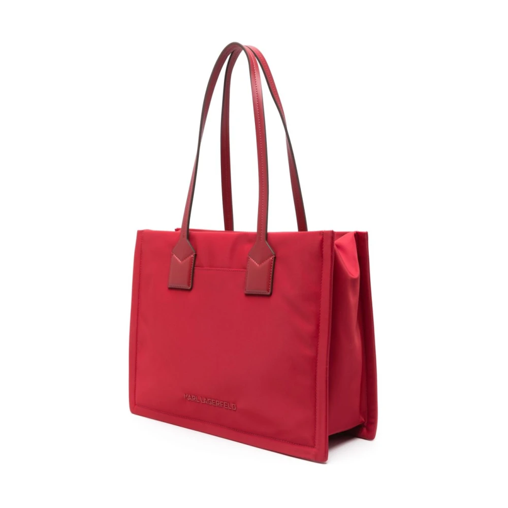 Karl Lagerfeld Tote M Nylon Rood Red Dames