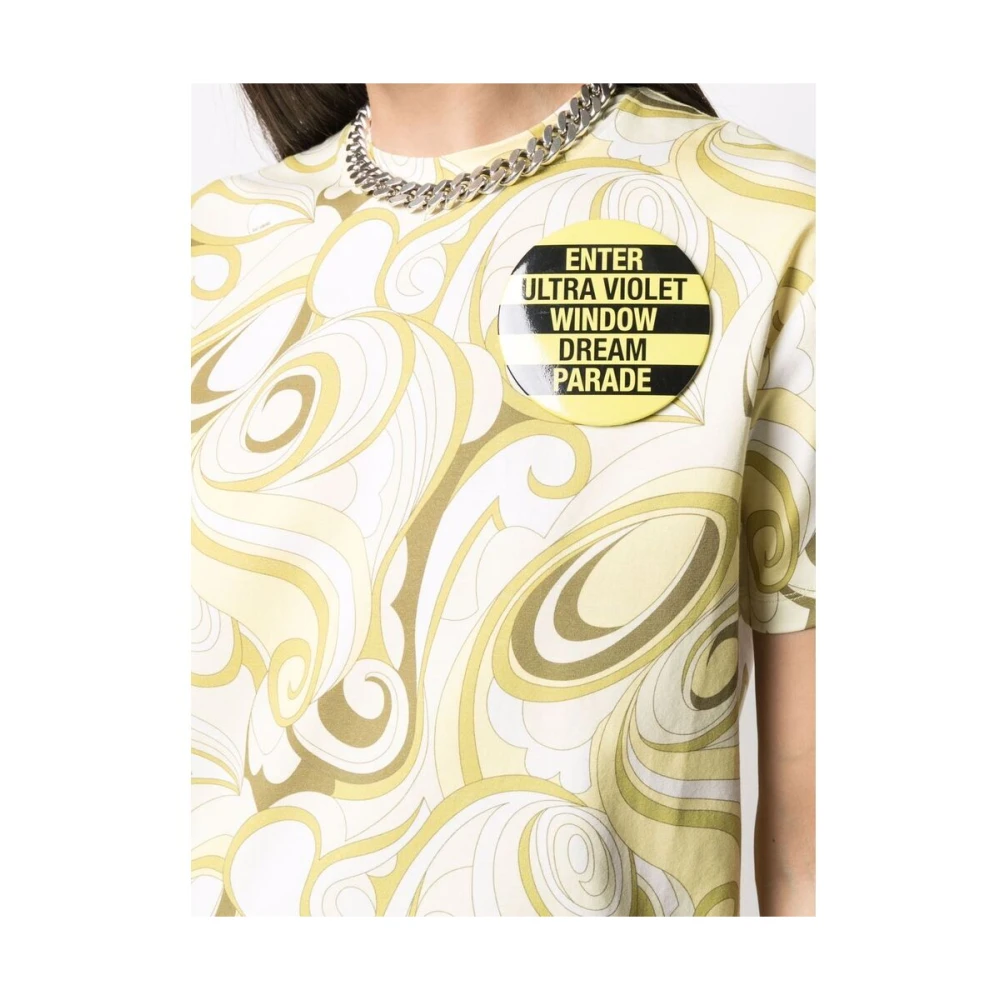 Raf Simons Abstract Print T-shirt Green Dames