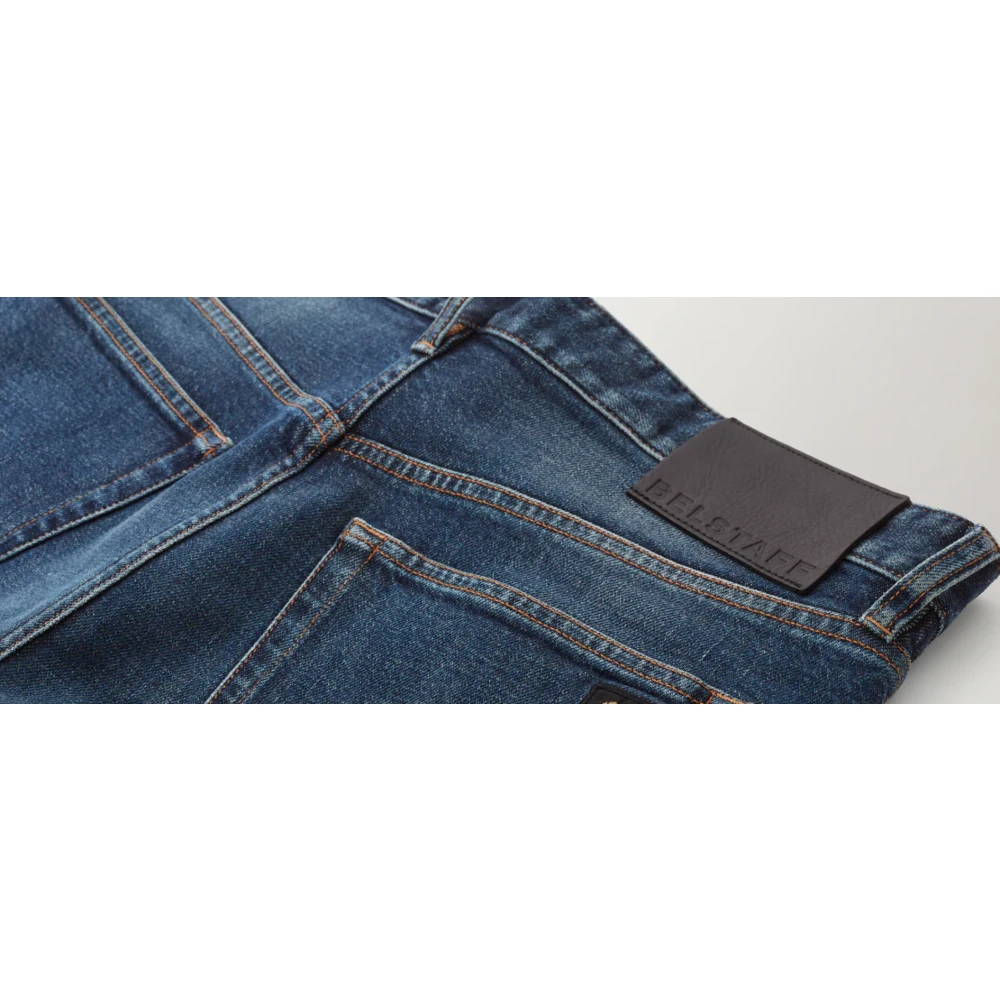 Belstaff Regular Washed Denim Jeans Blue Heren
