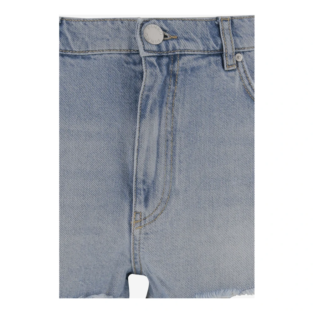 pinko Denim Shorts met Klassieke Stijl Blue Dames