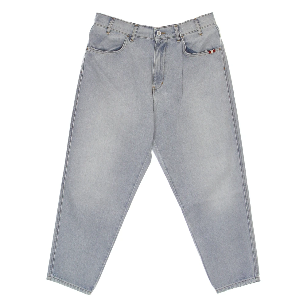 Amish Sun Bleach Denim Jeans Blue Heren