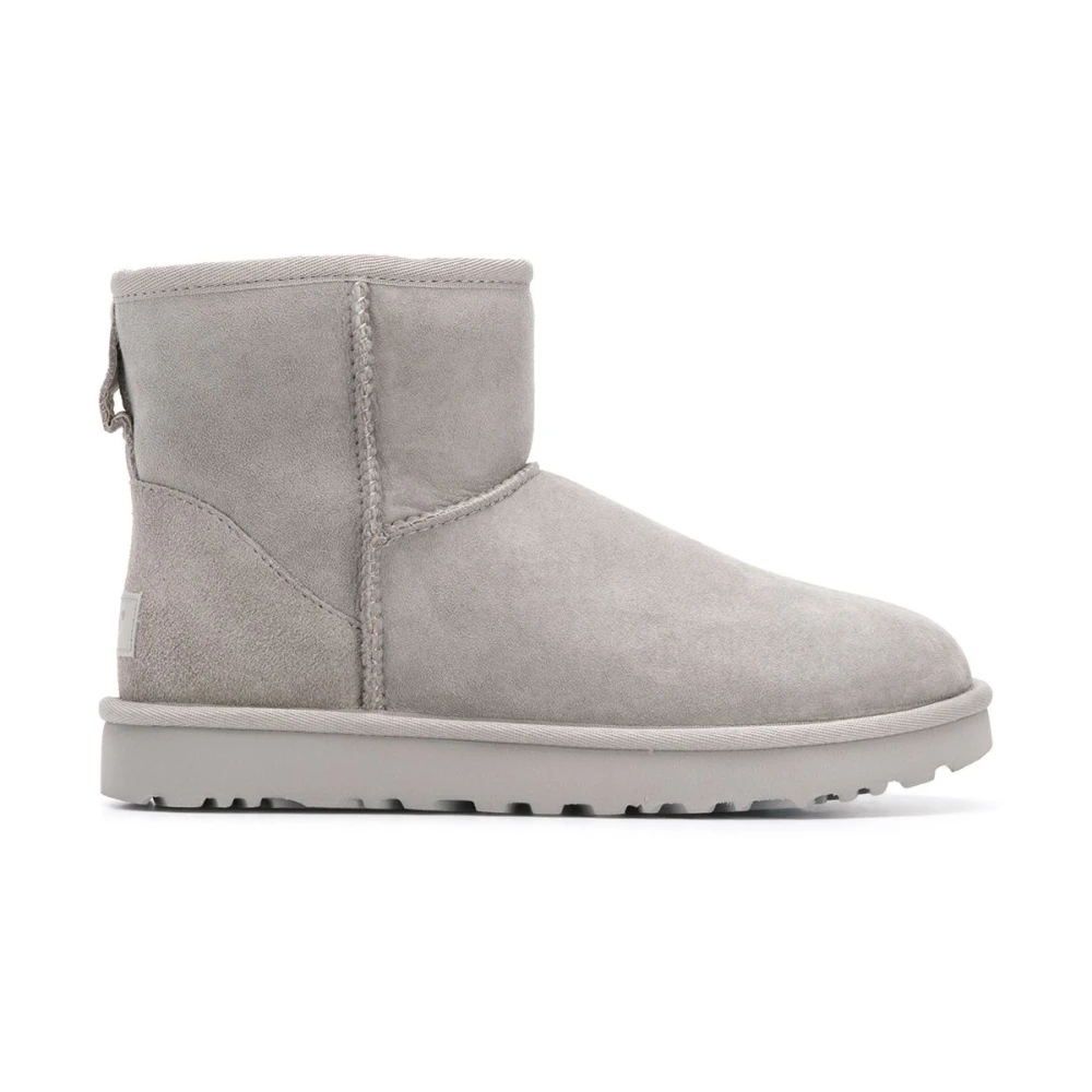 UGG Grå Classic Mini Mocka Slip-On Stövlar Gray, Dam