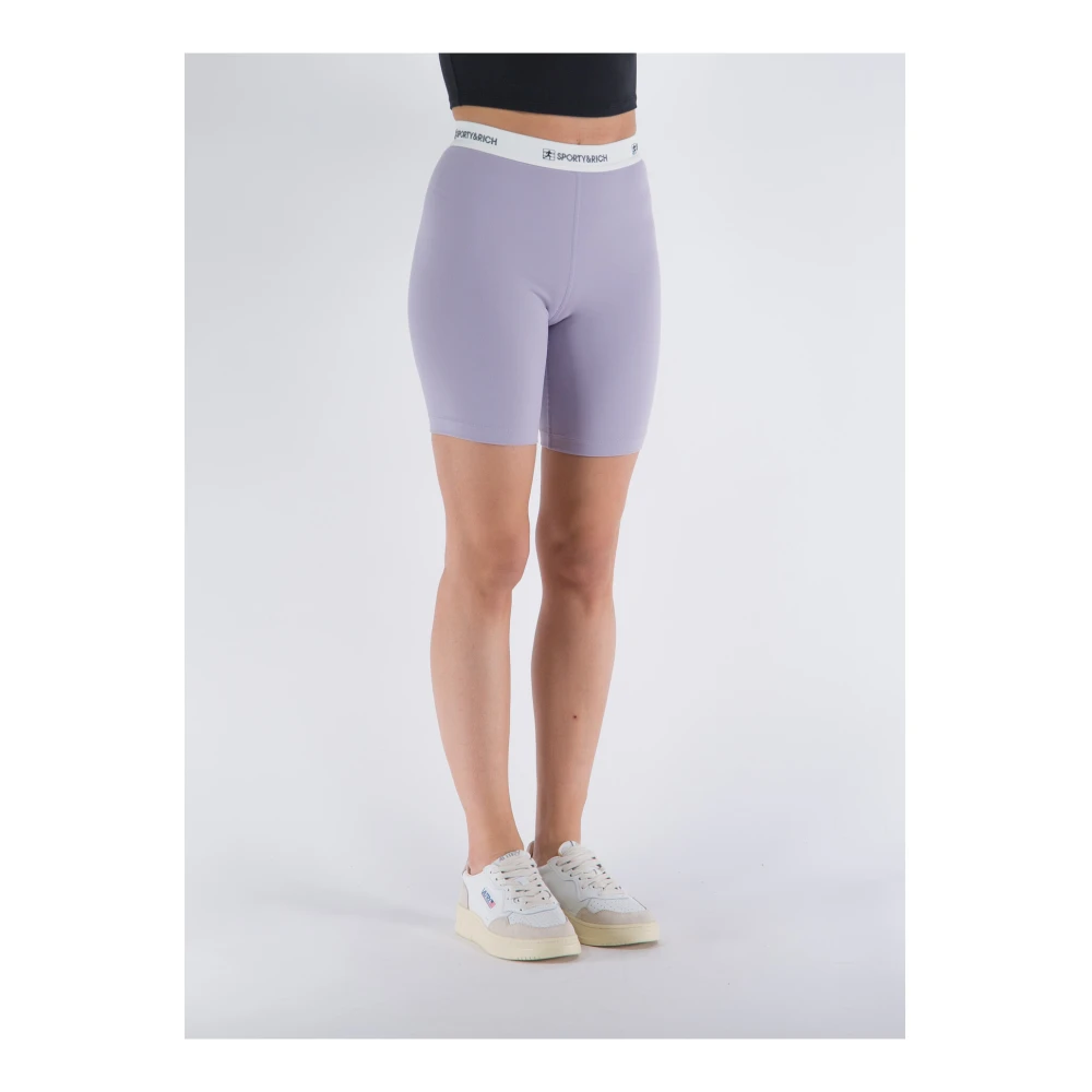 Sporty & Rich Sporty Biker Shorts Purple Dames