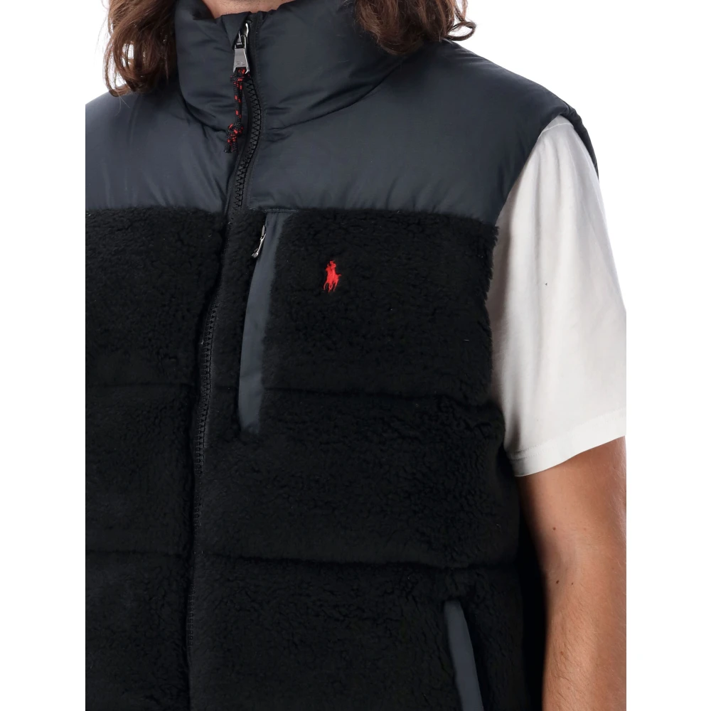 Ralph Lauren Puffer Pile Vest Black Heren