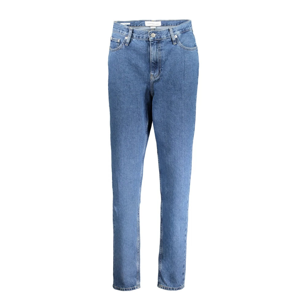 Calvin Klein Women's Blue Slim Fit Jeans, W27 L32, Denim Mom Jeans Logo