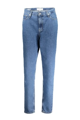 Denim Mom Jeans Blå Logo