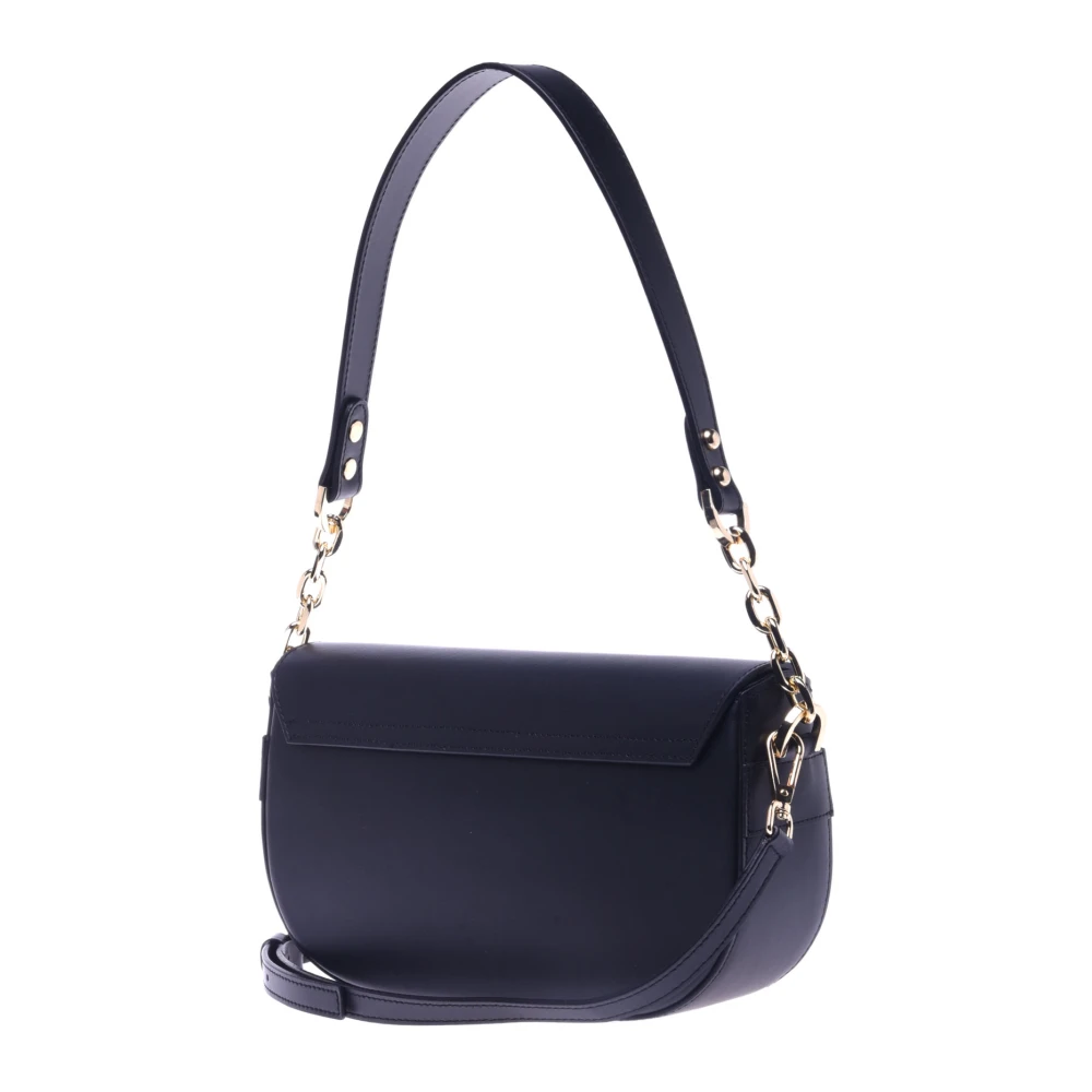 Baldinini Black leather crossbody bag Black Dames