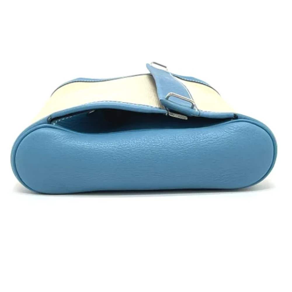 Hermès Vintage Pre-owned Fabric clutches Blue Dames