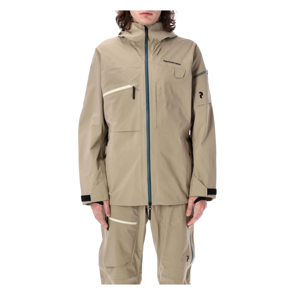 Peak Performance Beige Skiwear Jas Alpine Gore-Tex Beige Heren