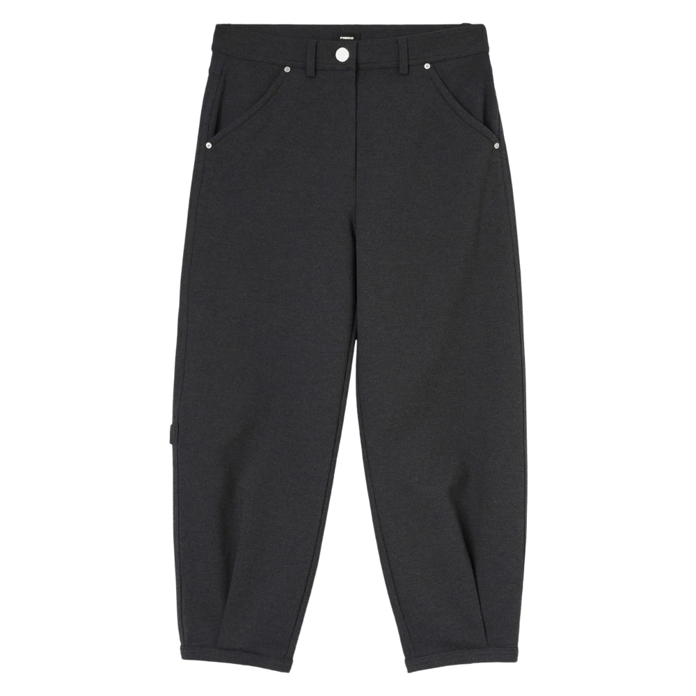 pinko Cargo Grijze Broek in Punto Stof Gray Dames