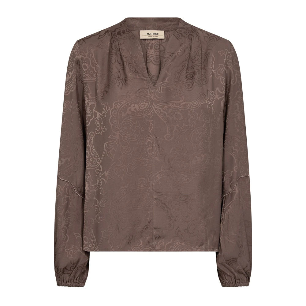 Mos Mosh Women's Brown Blouses, Xs, Rikas Roy Blouse
