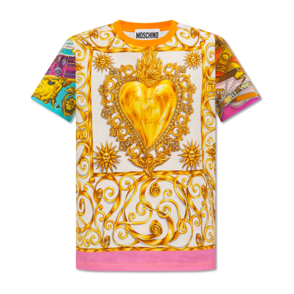 Moschino Gestreept T-shirt Multicolor Dames