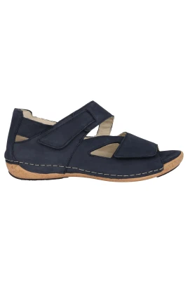 Blå bred passform sandal för kvinnor