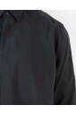 chemise-noire-a-boutons-modal-polyester