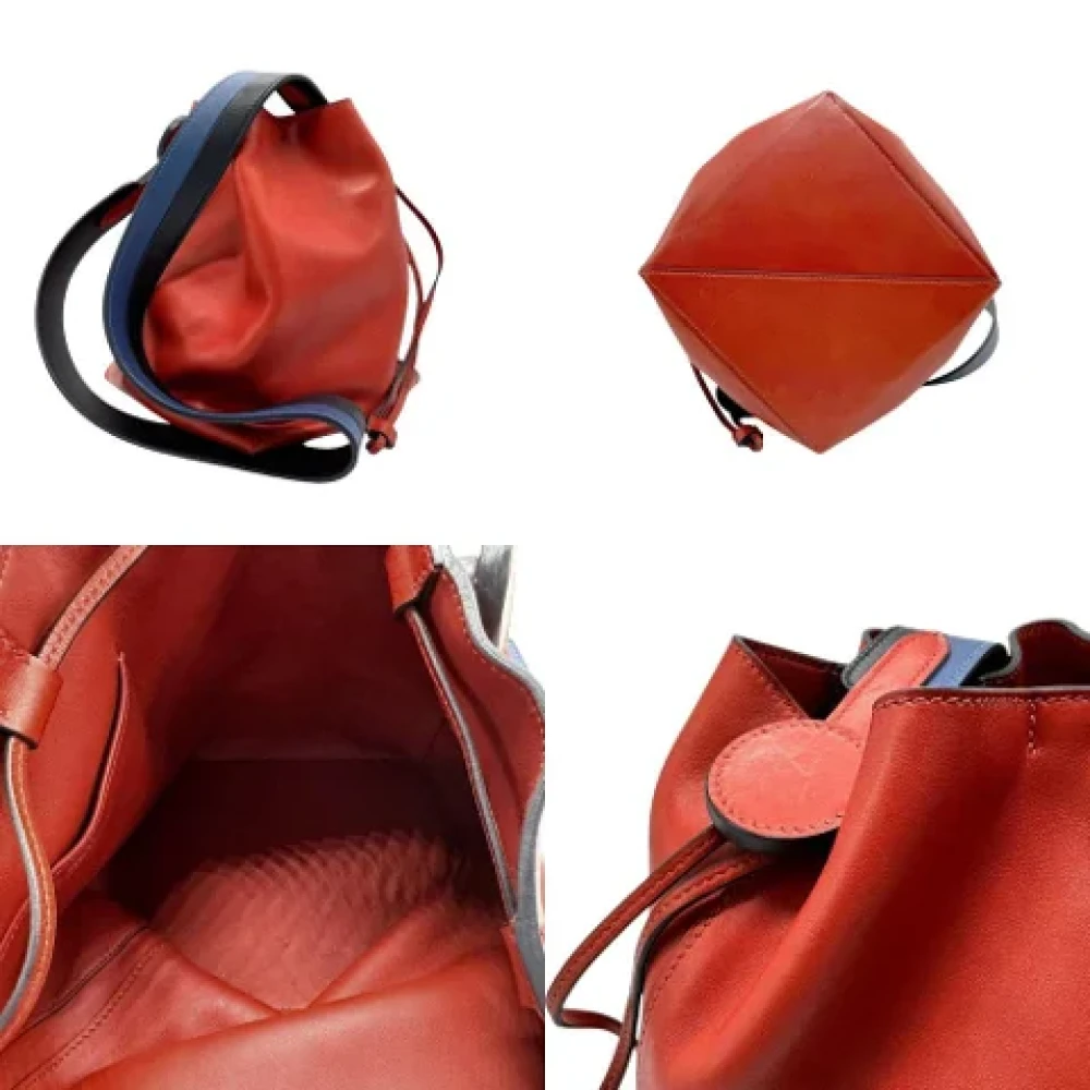 Hermès Vintage Pre-owned Leather shoulder-bags Red Dames