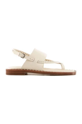 Medina Studded Leather Slingback Sandals