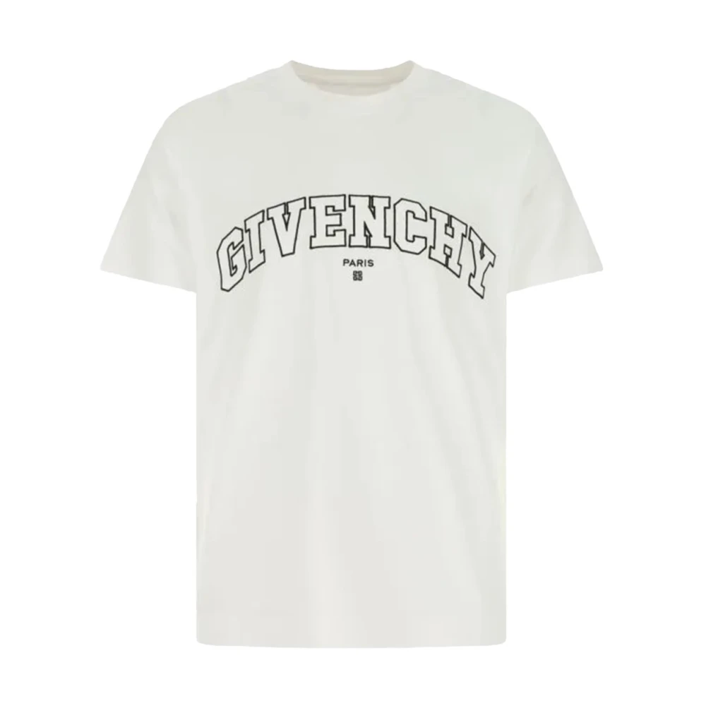 Givenchy Geborduurd Logo T-Shirt White Heren