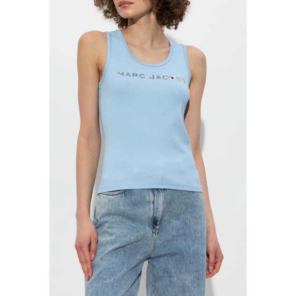 Marc Jacobs Logo top Blue Dames