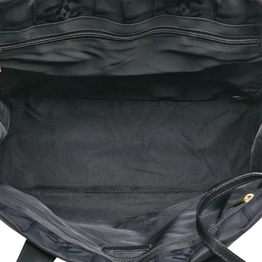 Chanel Vintage Pre-owned Canvas chanel-bags Black Dames
