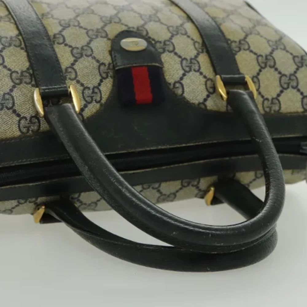 Gucci Vintage Pre-owned Leather gucci-bags Blue Dames