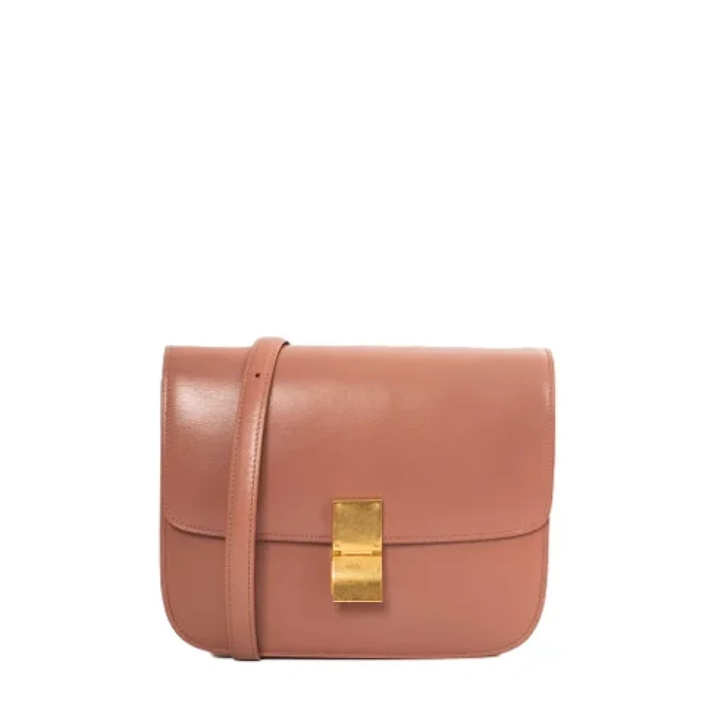 Celine Vintage Pre-owned Leather celine-bags Pink Dames