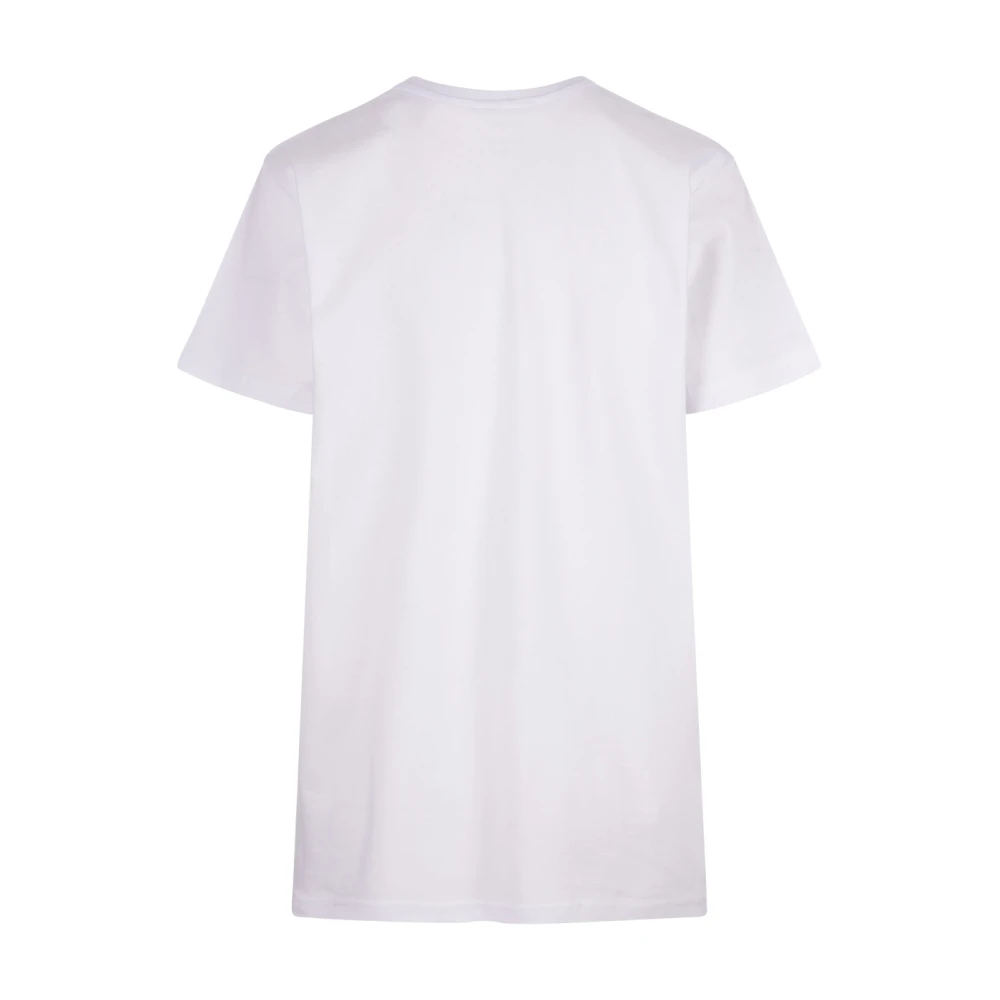 Alessandro Enriquez Amore Print Wit Katoenen T-shirt White Dames