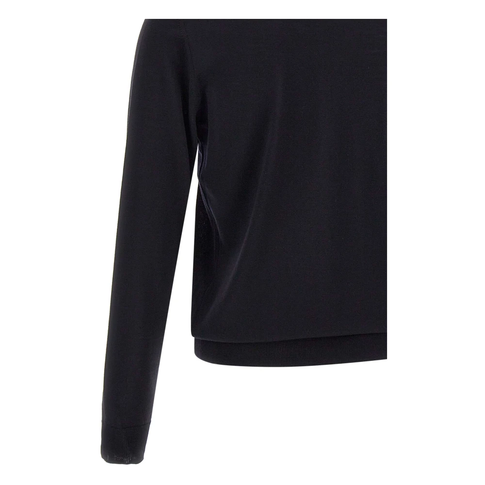 Filippo De Laurentiis Merino Wol Navy Blauw Pullover Trui Blue Heren