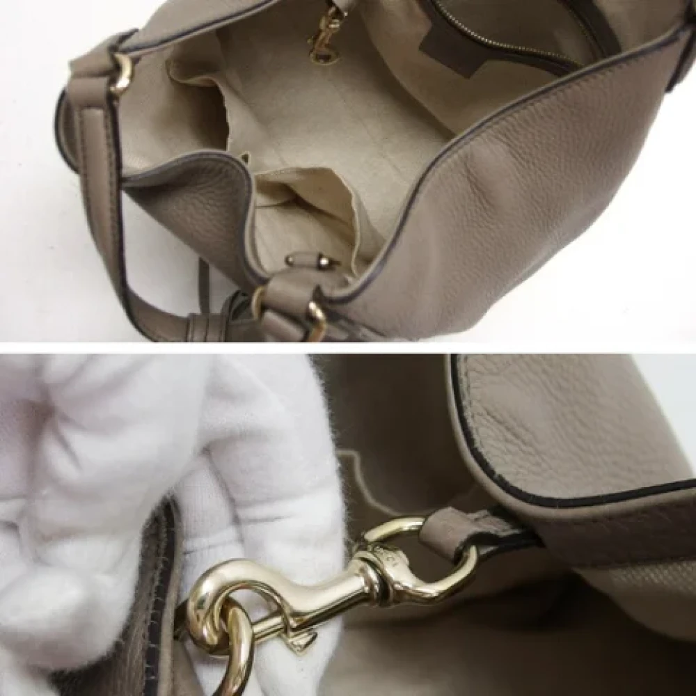 Gucci Vintage Pre-owned Leather gucci-bags Brown Dames
