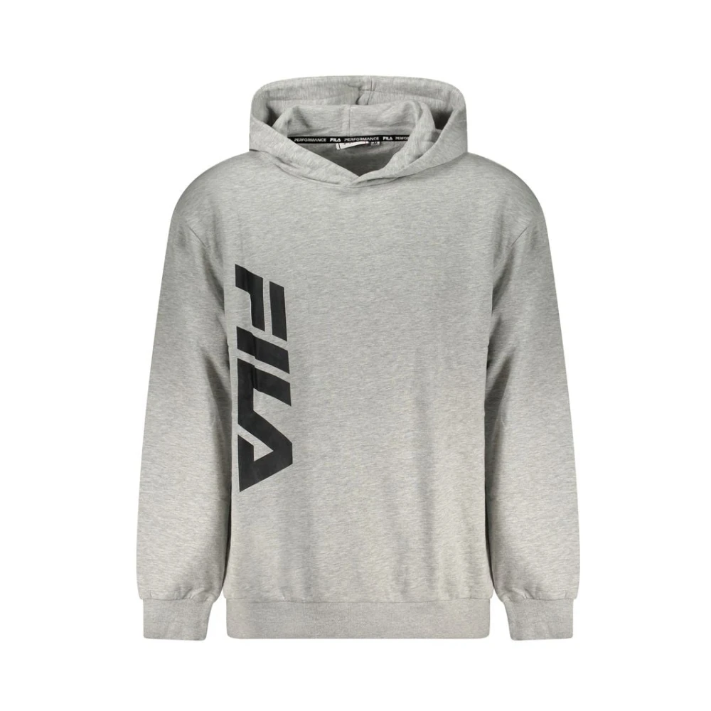 Fila Grijze Katoenen Hoodie met Logoprint Gray Heren