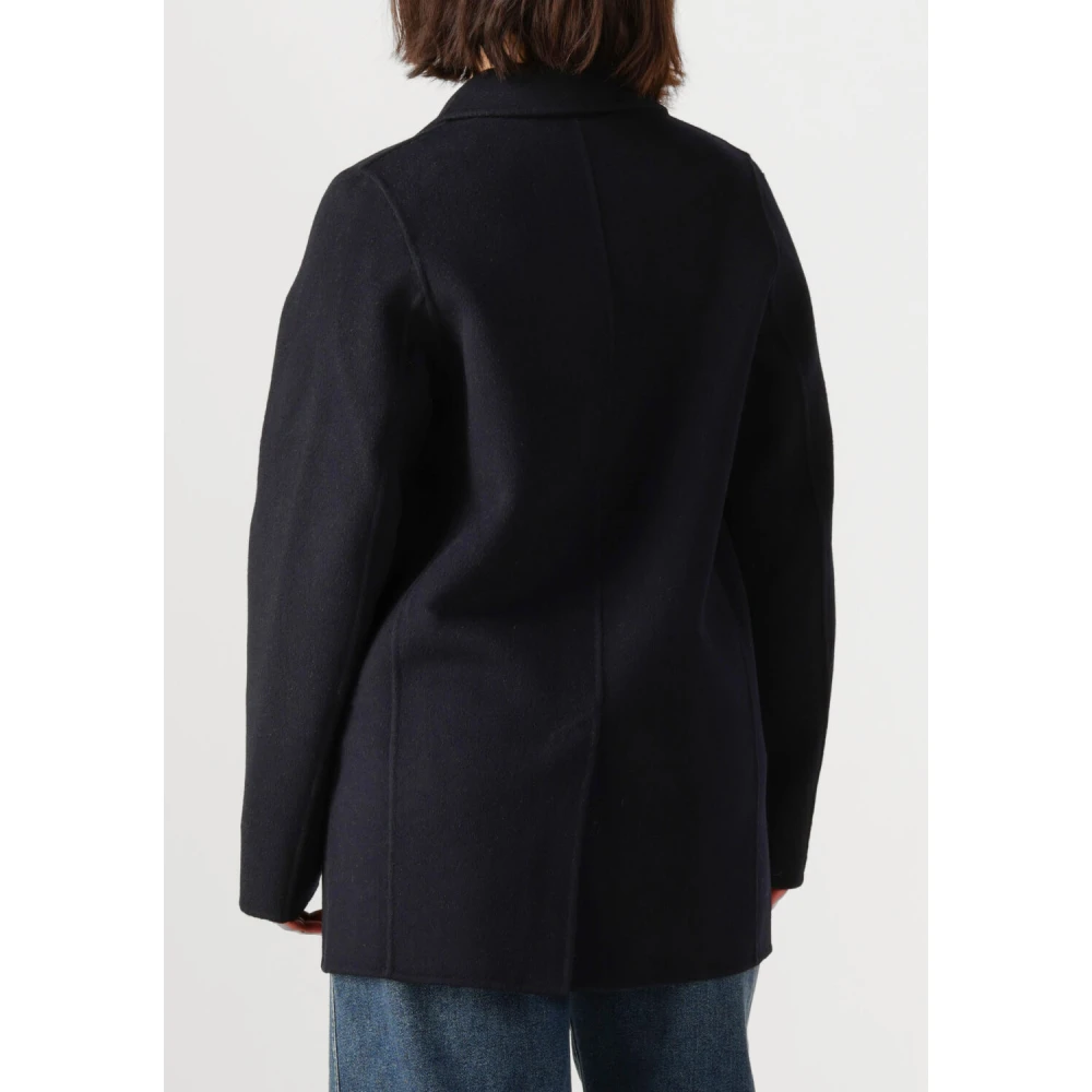 Vanessa Bruno Klassieke Marineblauwe Wollen Blazer Blue Dames