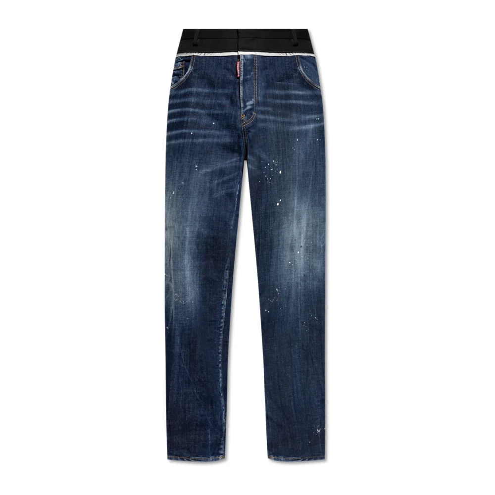 Dsquared2 Jeans gemaakt van gecombineerde materialen Blue Heren