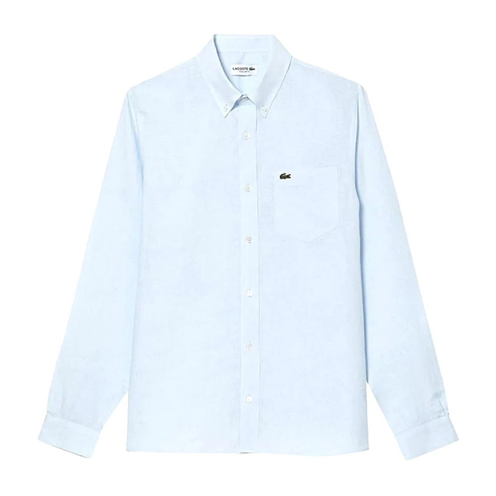 Lacoste Men's Blue Casual Shirts, Xl, Camicia