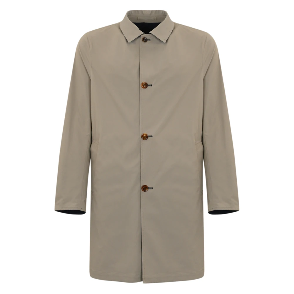 Kired Omkeerbare technische stofjas Blauw Beige Blue Heren