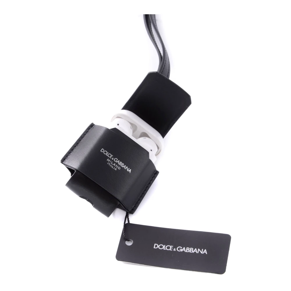 Dolce & Gabbana Mannen Hoofdtelefoon Hangende Tas Moderne Stijl Black Heren