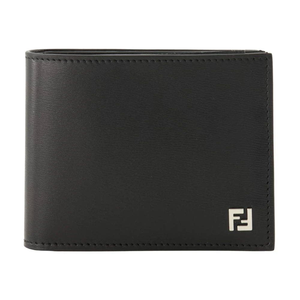 Fendi Men's Black Squared Ff Wallet - Wallets & Cardholders - One Size - Accessories