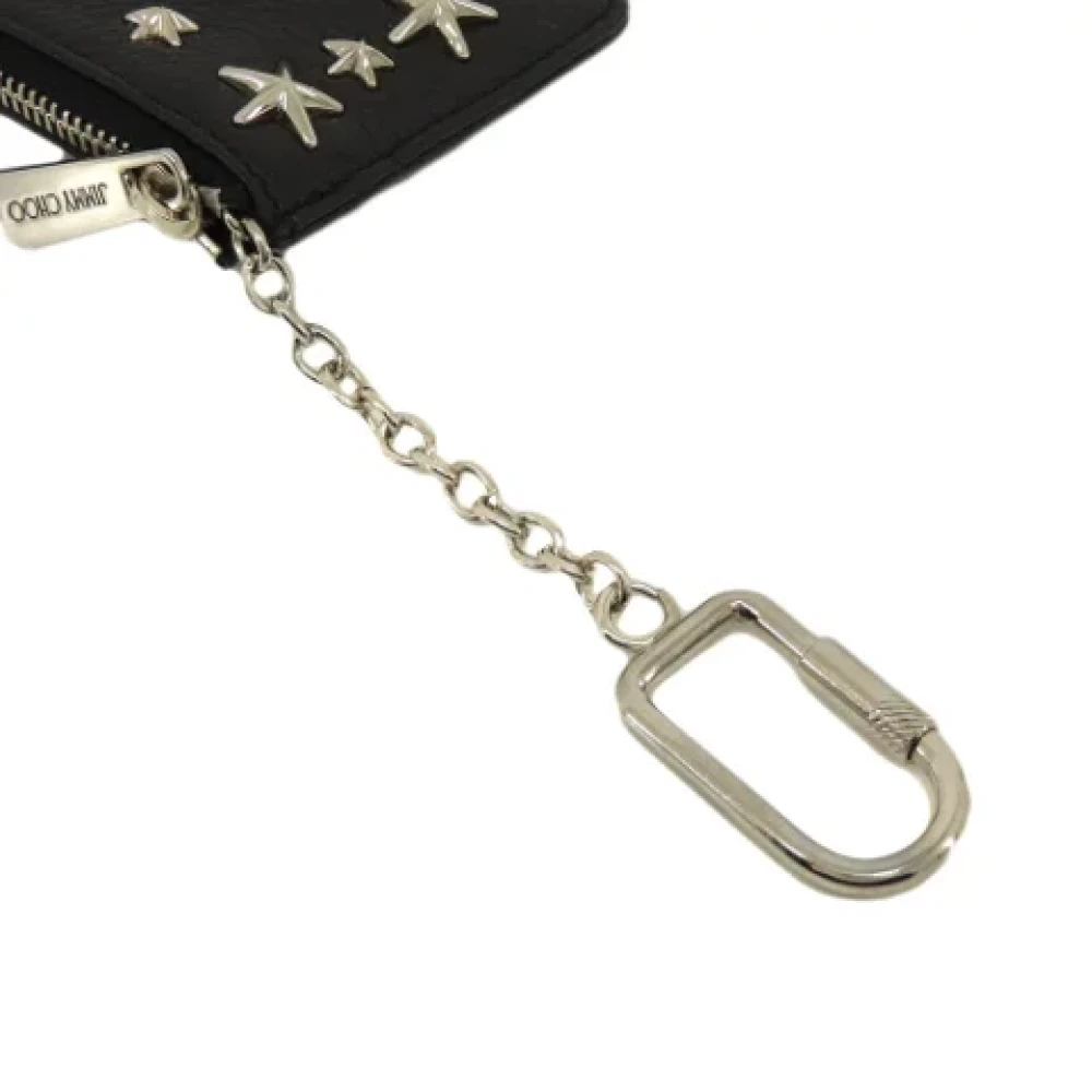 Jimmy Choo Pre-owned Leather wallets Black Dames