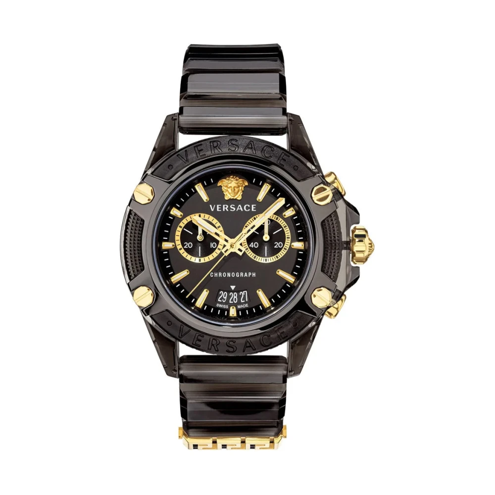 Versace Icon Active Chronograph - Male - Watches - Black - One Size - Accessories