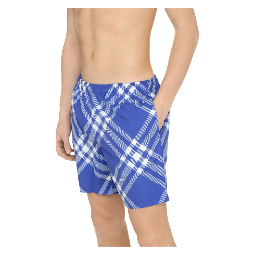 Burberry Bedrukte zwembroek met motief Blue Heren