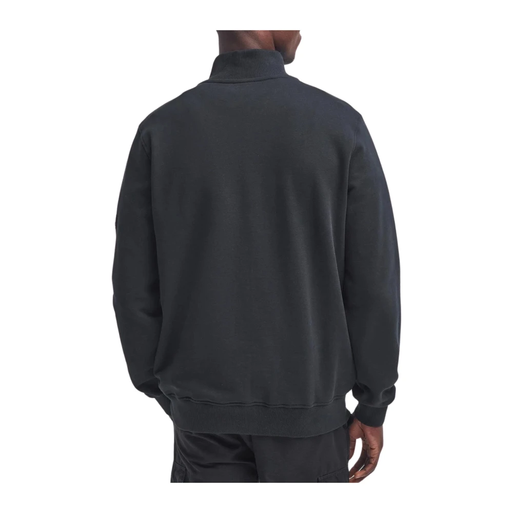 Barbour Flight Half Zip Sweatshirt Zwart Black Heren