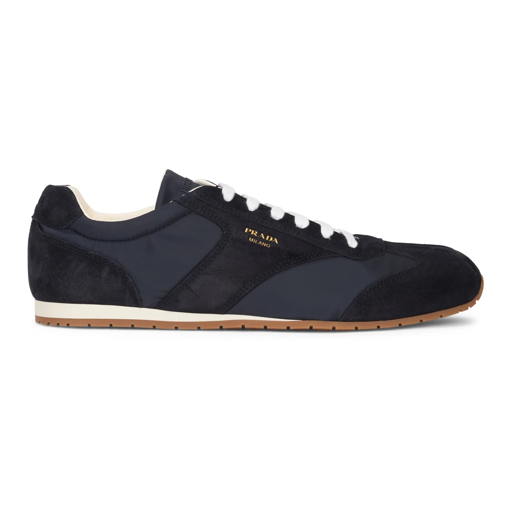 Prada Men's Black Sneakers, 9 Uk, Trainers Bimat