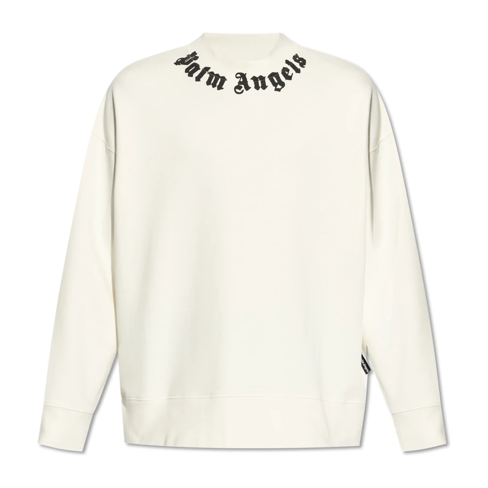 Palm Angels Sweatshirt met logo White Heren