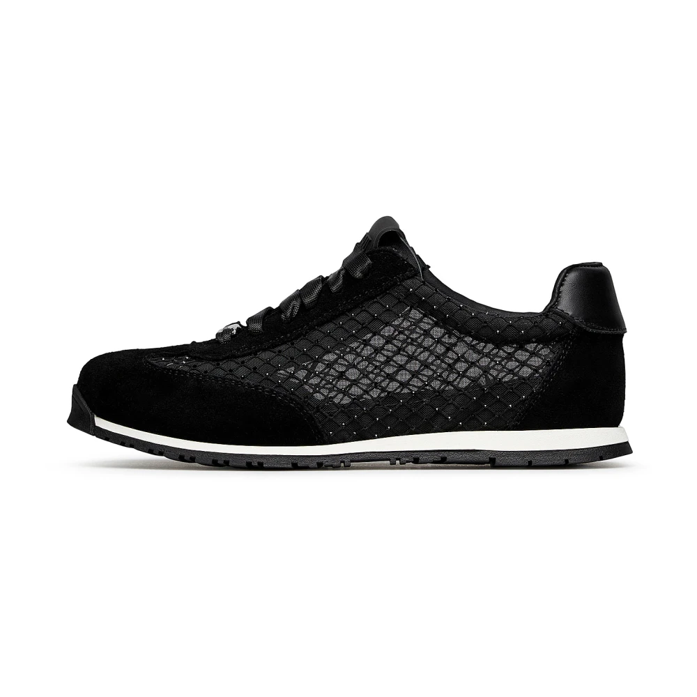 Loriblu Suède Sneakers met Kristallen Dames Schoenen Zwart