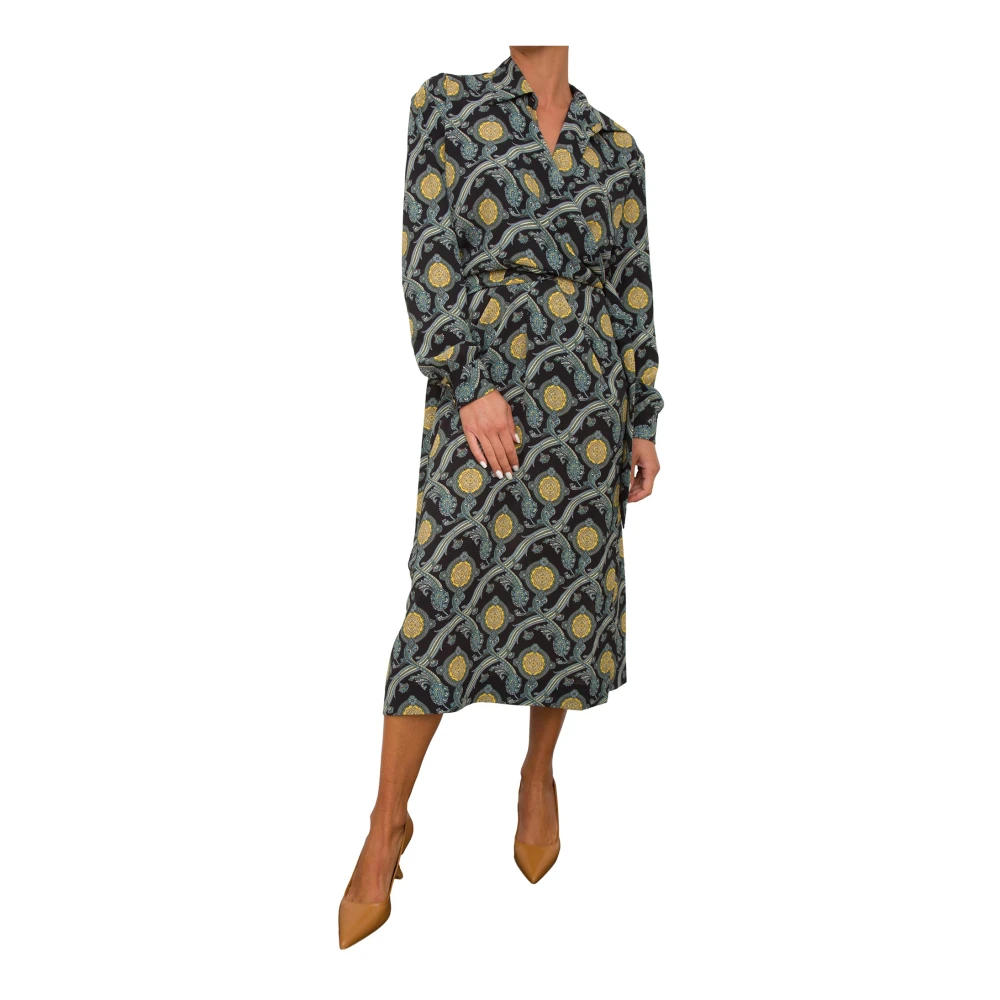 ETRO Fantasia Midi Jurk voor Vrouwen Multicolor Dames
