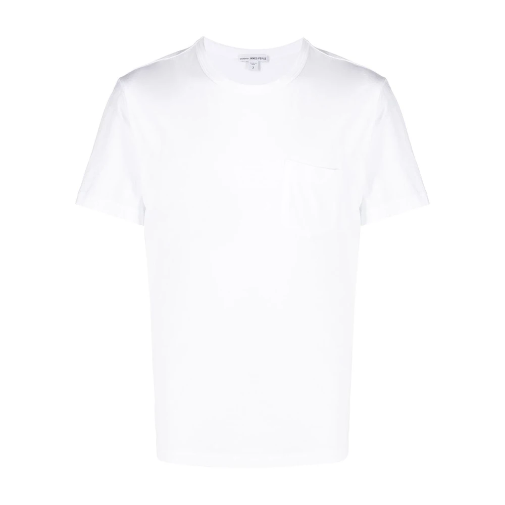 James Perse Witte Pocket Tee Gemaakt in USA White Heren