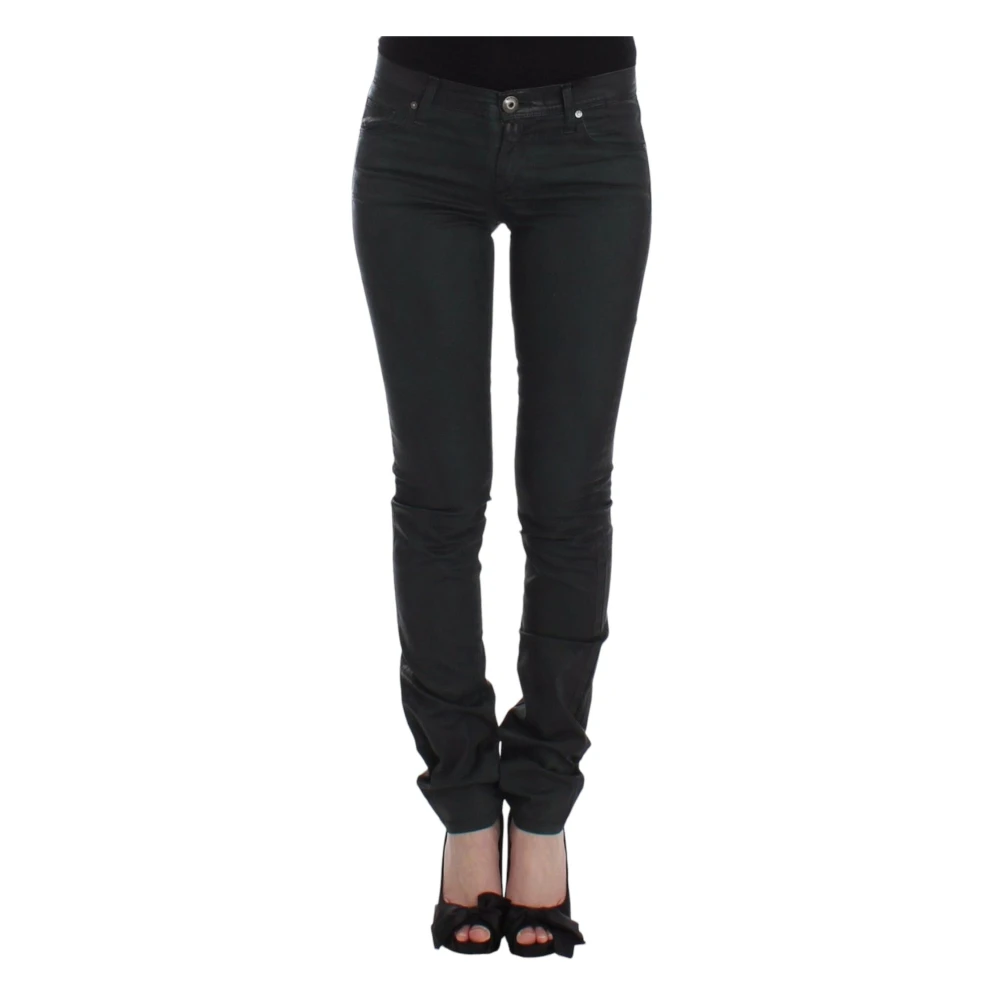 Ermanno Scervino Women's Green Dark Slim Fit Jeans - Skinny Fit Jeans - W26 - Jeans