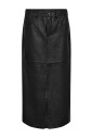 jupe-fendue-en-cuir